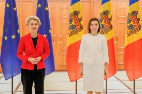 Maia Sandu, discuții cu Ursula von der Leyen: Suntem hotărâți să avansăm pe calea integrării europene